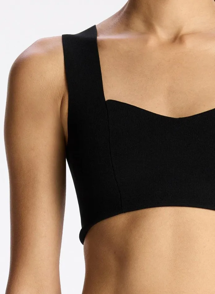 Sweaters Women ALC Jordana Compact Knit Bra Black Sweaters Women ALC Jordana Compact Knit Bra Black