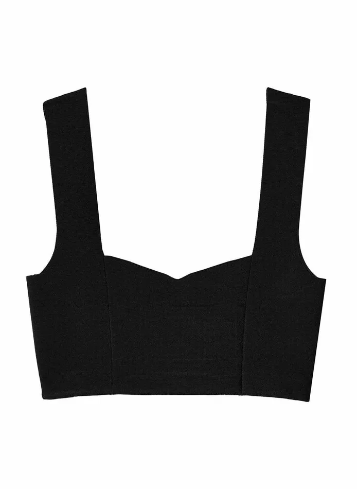 Sweaters Women ALC Jordana Compact Knit Bra Black Sweaters Women ALC Jordana Compact Knit Bra Black