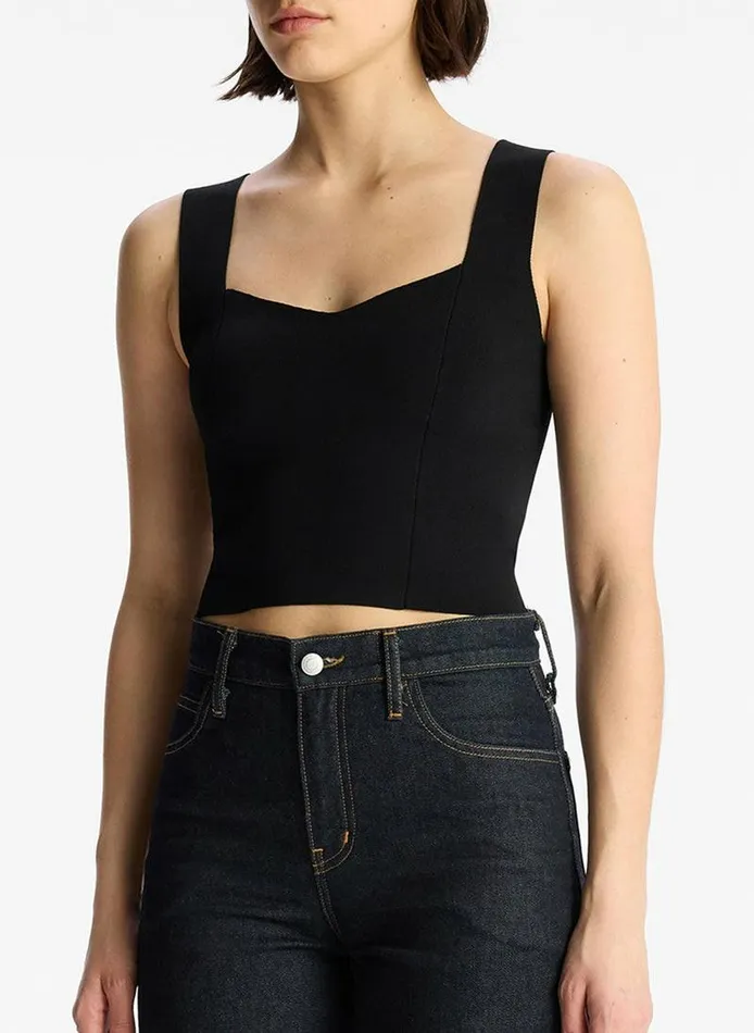 Sweaters Women ALC Jordana Compact Knit Top Black