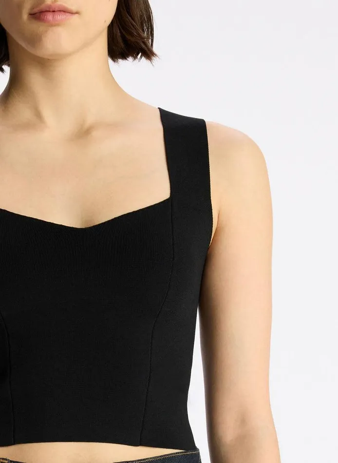 Sweaters Women ALC Jordana Compact Knit Top Black