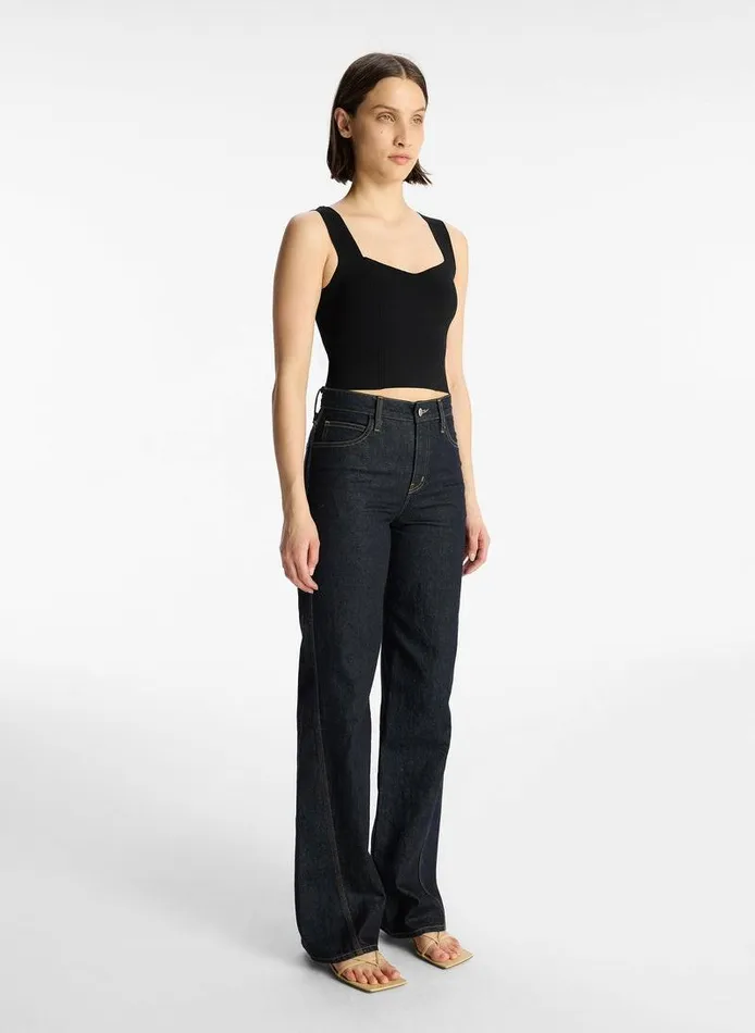 Sweaters Women ALC Jordana Compact Knit Top Black