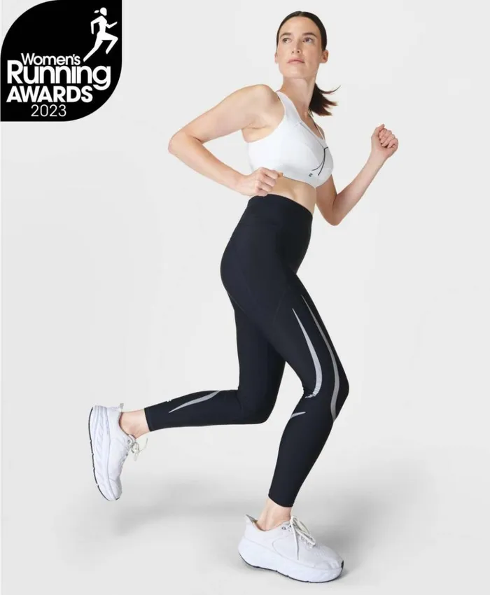 Sweaty Betty Zero Gravity 78 Illuminate Running Leggings Black Clothing 78 Length
