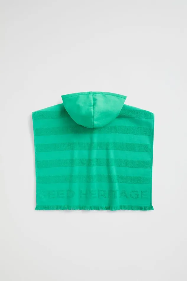 Swimwear Baby Seed Heritage Heritage Terry Poncho Jade Green