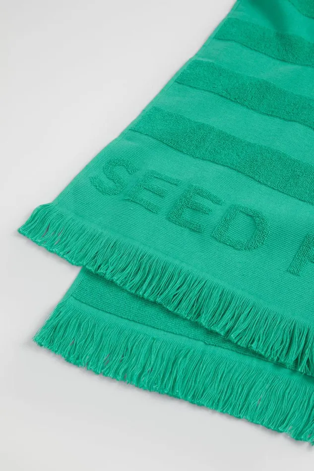 Swimwear Baby Seed Heritage Heritage Terry Poncho Jade Green