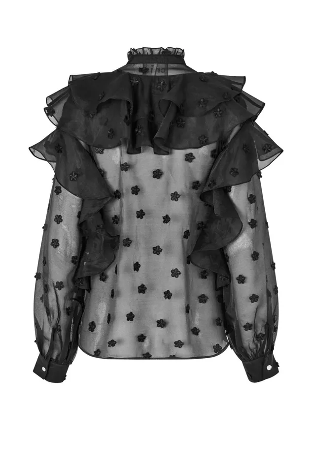Sylvia Blouse 8211 Black Women Cras Shirts