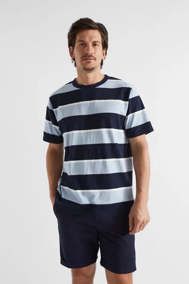 TShirts and Sweaters Man Seed Heritage Classic Stripe Tee Midnight Stripe