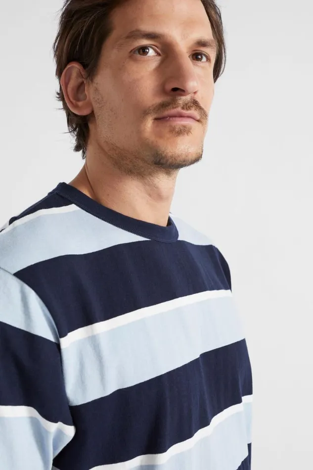 TShirts and Sweaters Man Seed Heritage Classic Stripe Tee Midnight Stripe