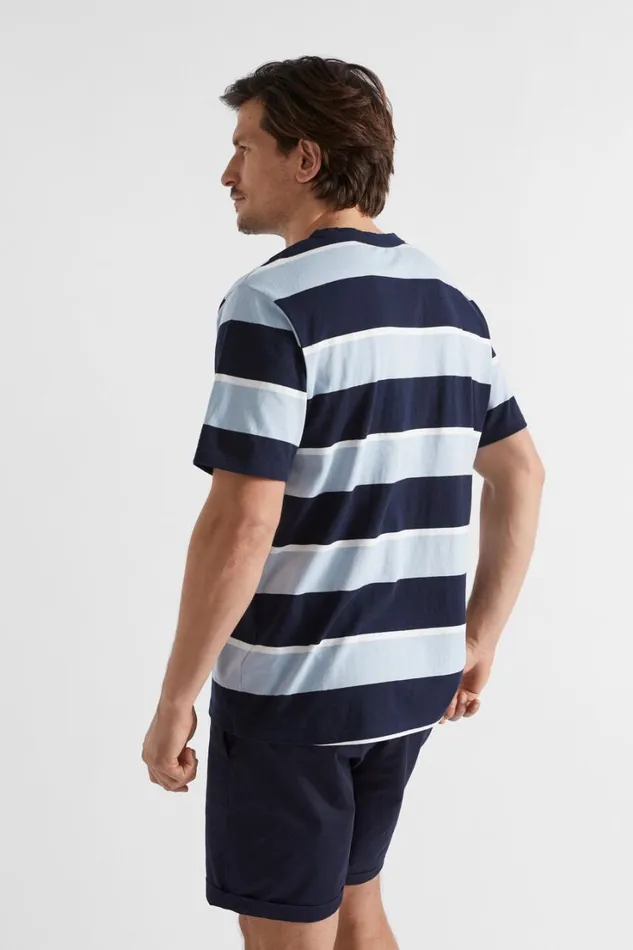 TShirts and Sweaters Man Seed Heritage Classic Stripe Tee Midnight Stripe