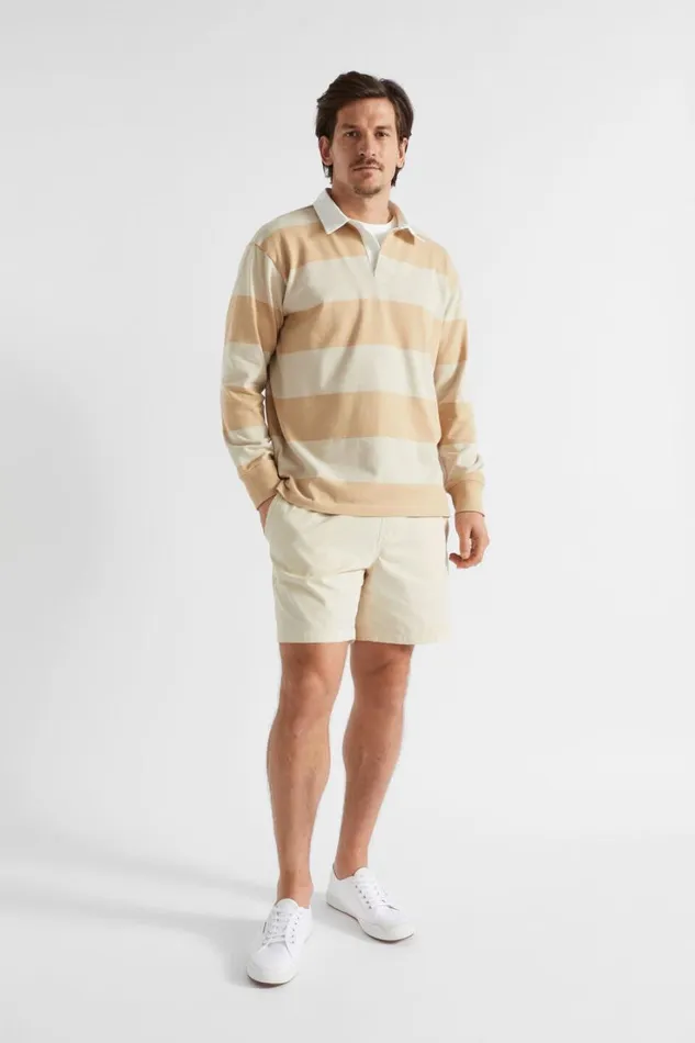 TShirts and Sweaters Man Seed Heritage Rugby Polo Sand Stripe
