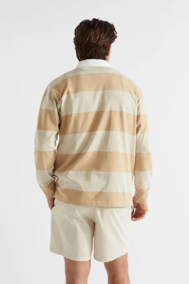 TShirts and Sweaters Man Seed Heritage Rugby Polo Sand Stripe