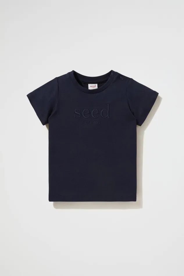 TShirts and Tops Baby Seed Heritage Core Logo Tee Midnight Blue