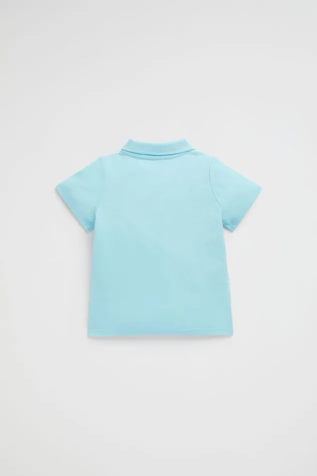 TShirts and Tops Baby Seed Heritage Core Polo Tee Ocean Blue
