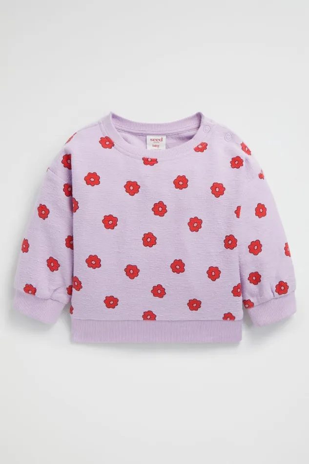 TShirts and Tops Baby Seed Heritage Floral Yardage Sweat Orchid