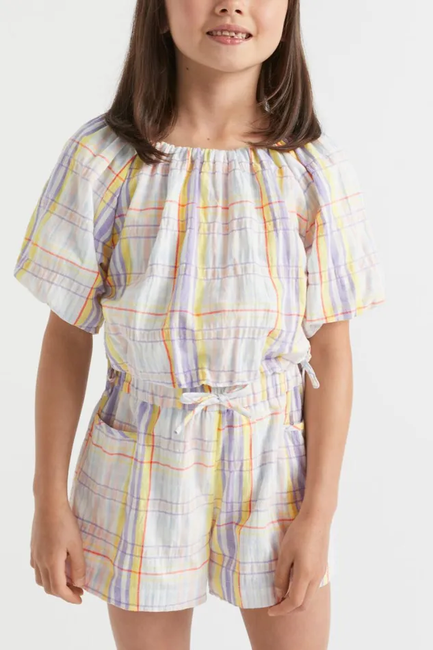 TShirts and Tops Girl Seed Heritage Multi Check Top Multi
