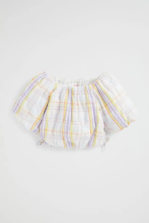 TShirts and Tops Girl Seed Heritage Multi Check Top Multi