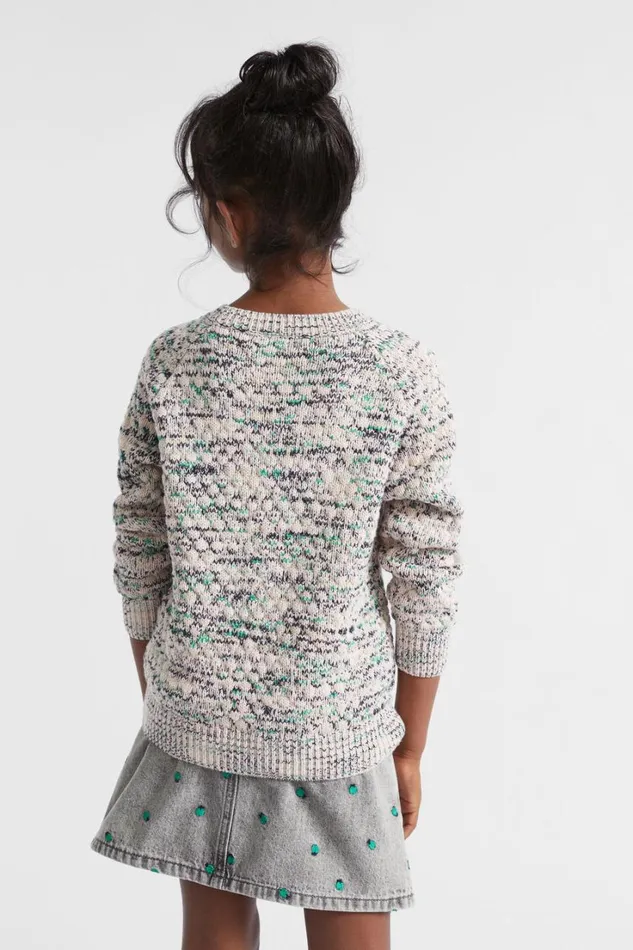 TShirts and Tops Girl Seed Heritage Popcorn Mixy Crop Knit Multi