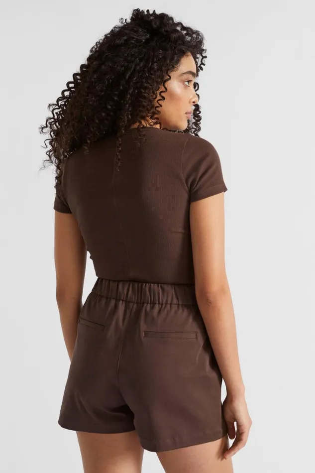 TShirts and Tops Woman Seed Heritage Core Rib Tee Deep Raisin