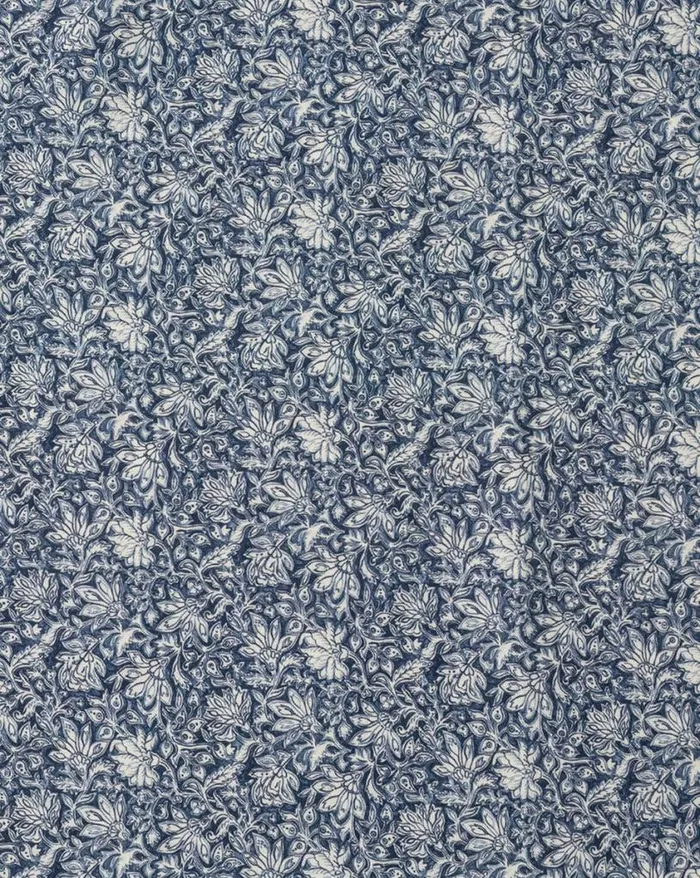 Tabletop Shop Veronica Beard Floral Lace Linen Navy Napkin Set Of 4 Navy
