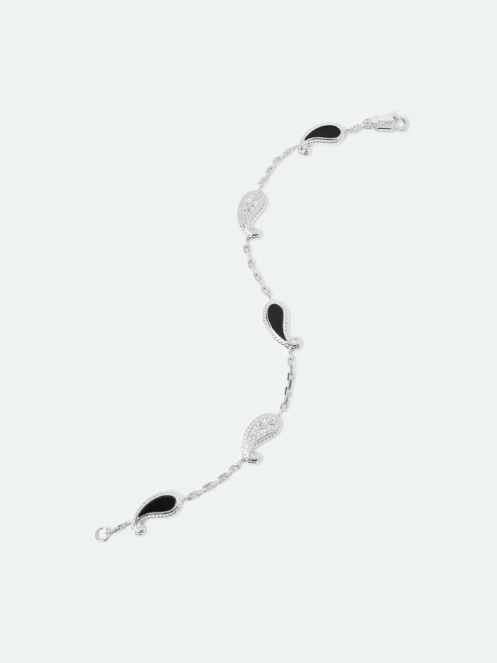 TEARS OF JOY BRACELET SILVERONYX Unisex Rhude Jewelry