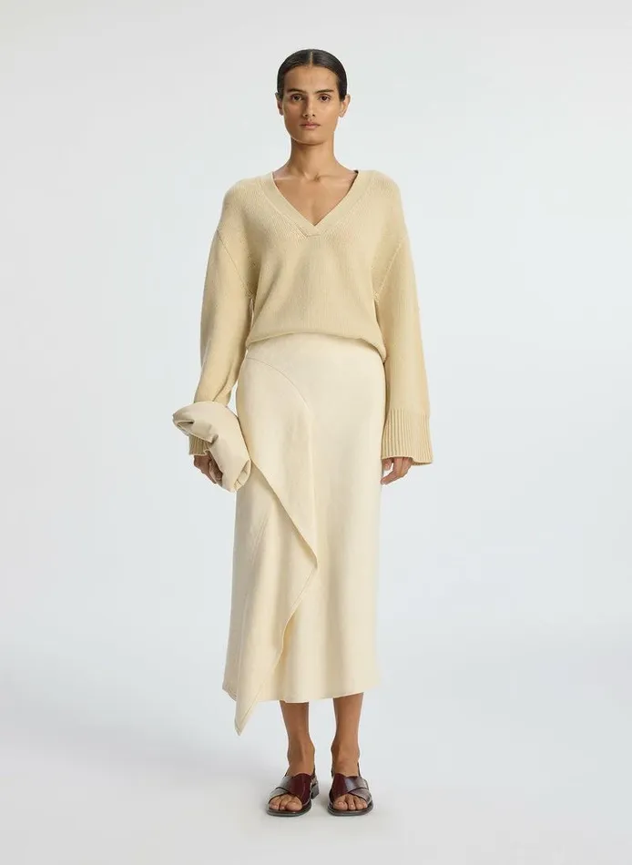 Tees and Tanks Women ALC Elliott Cashmere Sweater Latte