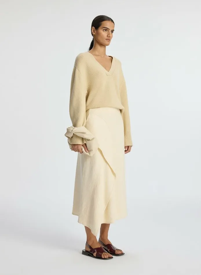 Tees and Tanks Women ALC Elliott Cashmere Sweater Latte