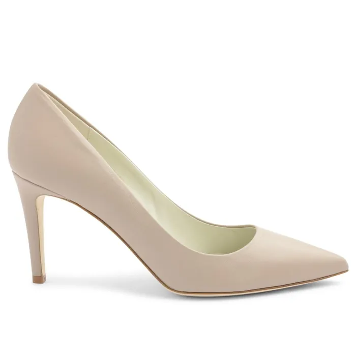 Telma Leather PointedToe PumpNatural Women Bruno Magli Pumps