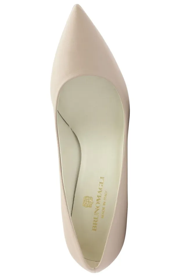 Telma Leather PointedToe PumpNatural Women Bruno Magli Pumps