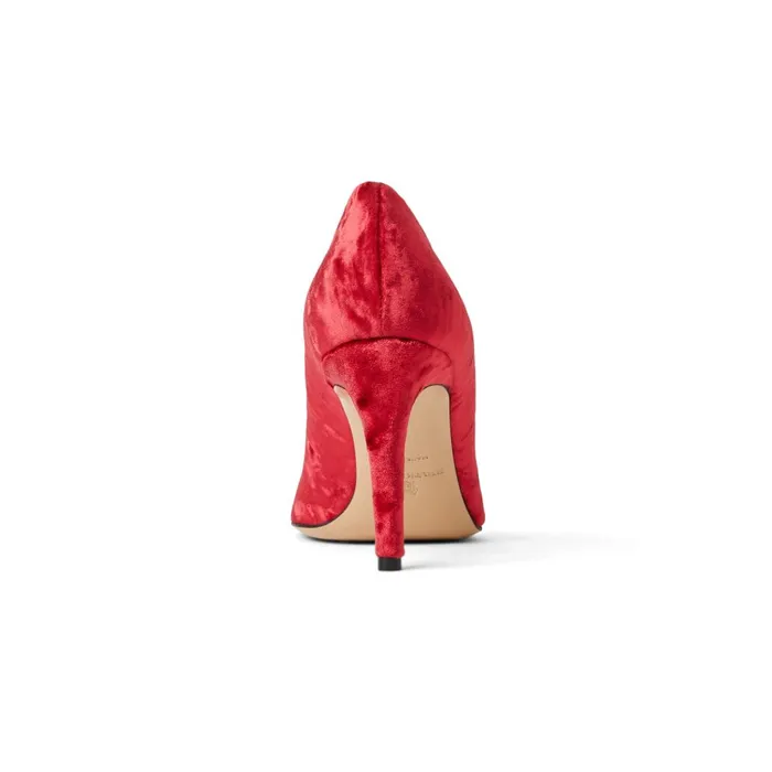 Telma Pointed Toe Pump Red Velvet Women Bruno Magli Evening Telma Pointed Toe Pump Red Velvet Women Bruno Magli Evening