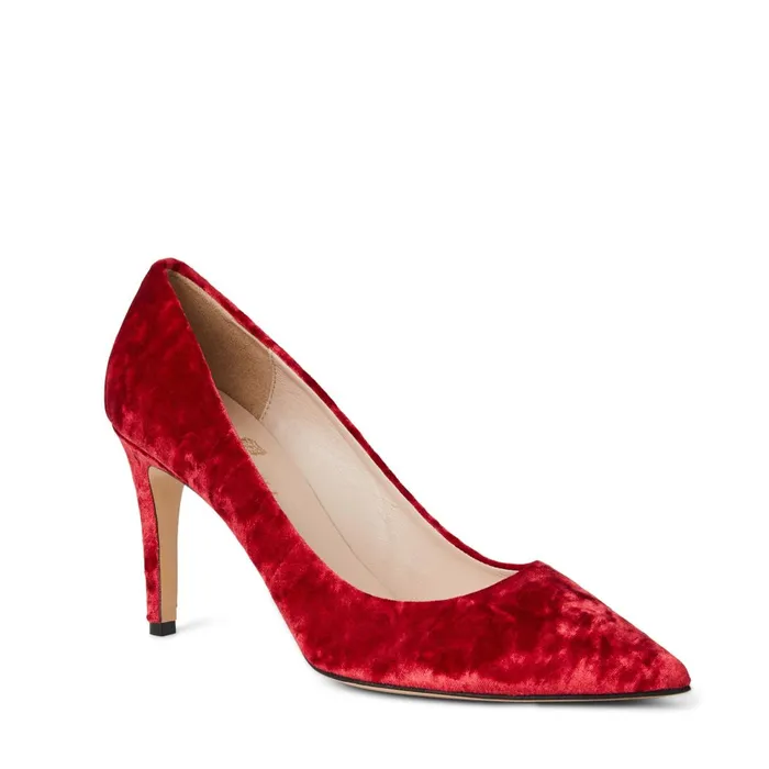 Telma Pointed Toe Pump Red Velvet Women Bruno Magli Pumps