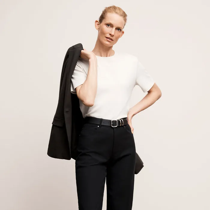 The Leslie TShirt 8211 Organic Pima Cotton Ivory Women Tops M M LaFleur
