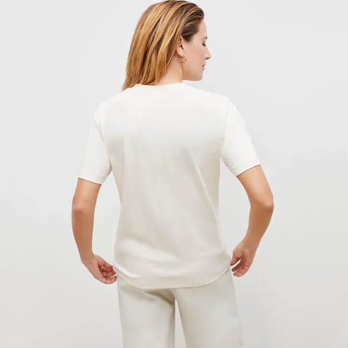 The Leslie TShirt 8211 Organic Pima Cotton Ivory Women Tops M M LaFleur