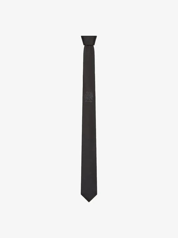 Tie In Silk Black Men Givenchy Scarves and Ties