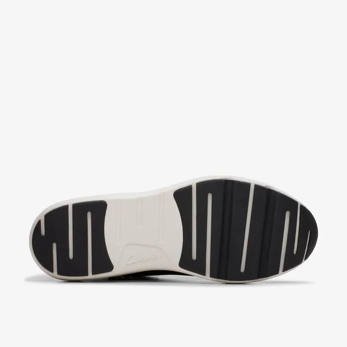 TIVOLI GRACE Black Leather Women Clarks Sneakers
