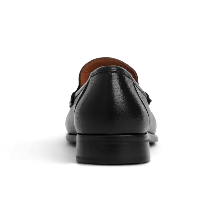 Tonio Slip On Loafer Black Cervo Leather Men Bruno Magli Loafers and Slipons