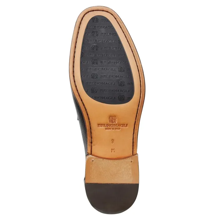 Tonio Slip On Loafer Black Cervo Leather Men Bruno Magli Loafers and Slipons