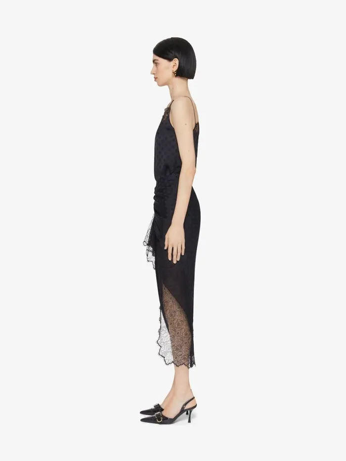 Top In Polka Dots Jacquard And Lace Black Women Givenchy Tops and Shirts