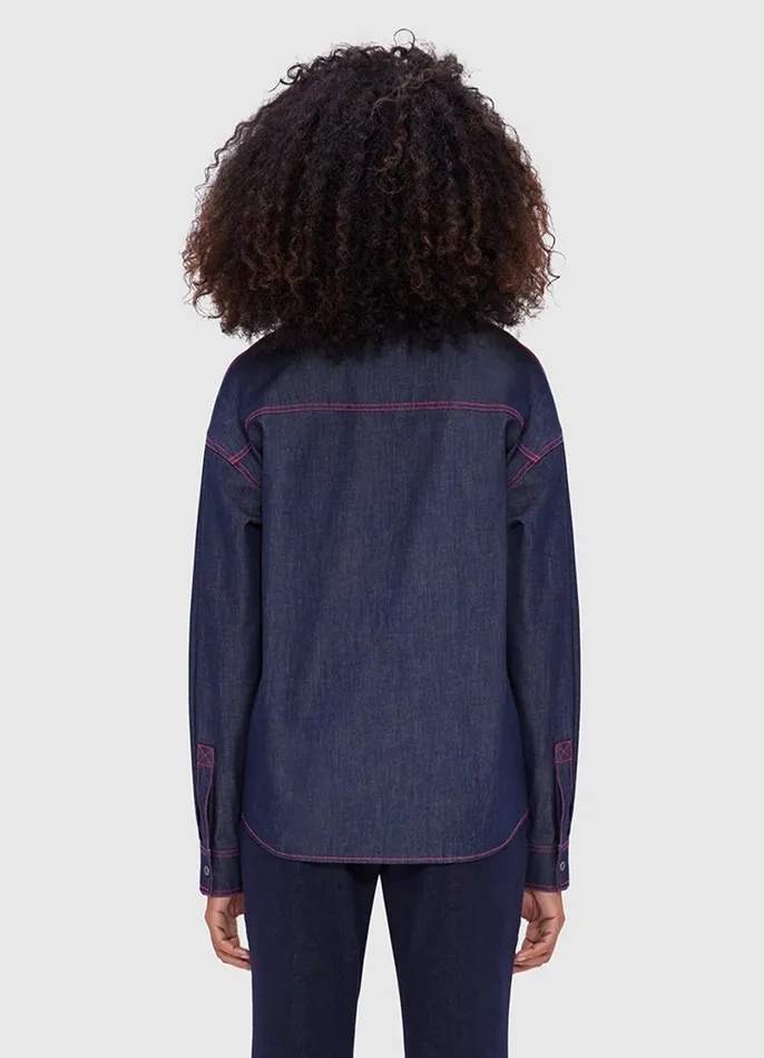 Tops and Shirts Women LEO LIN Dione Denim Shirt 8211 Indigo
