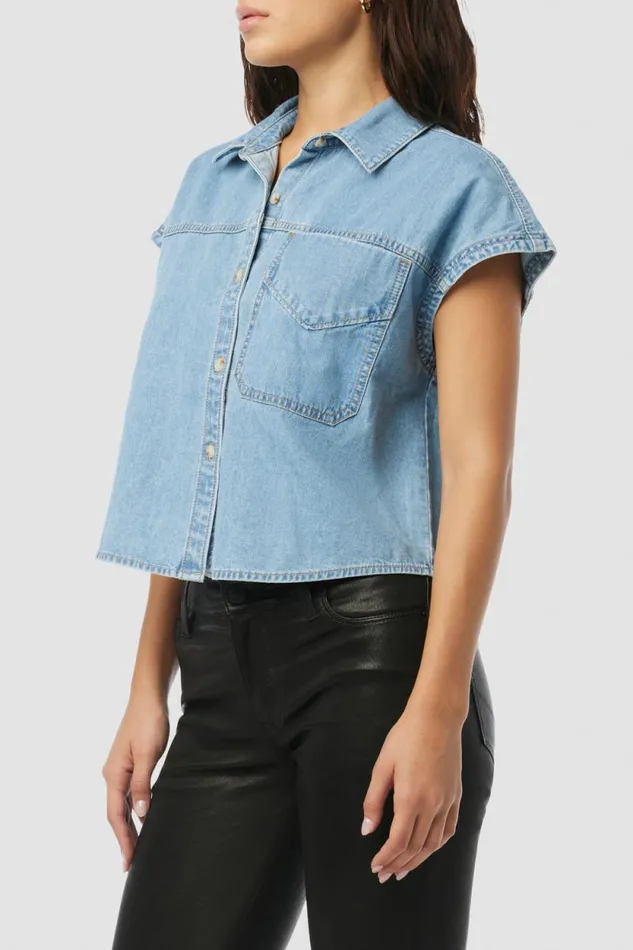 Tops and Sweaters Women Hudson Jeans Sleeveless Camp Shirt First Class
