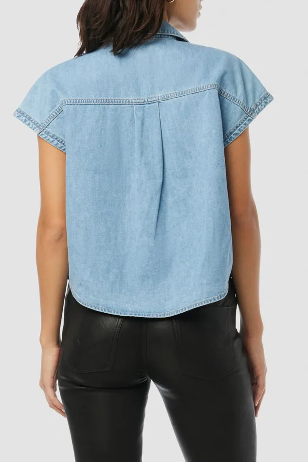 Tops and Sweaters Women Hudson Jeans Sleeveless Camp Shirt First Class