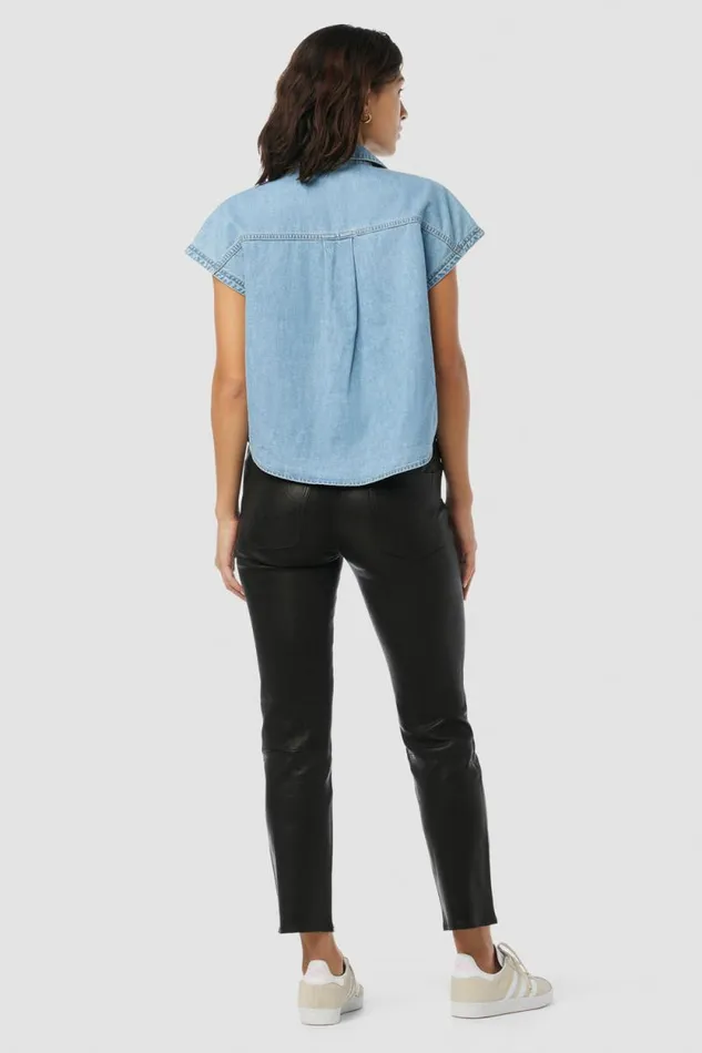Tops and Sweaters Women Hudson Jeans Sleeveless Camp Shirt First Class