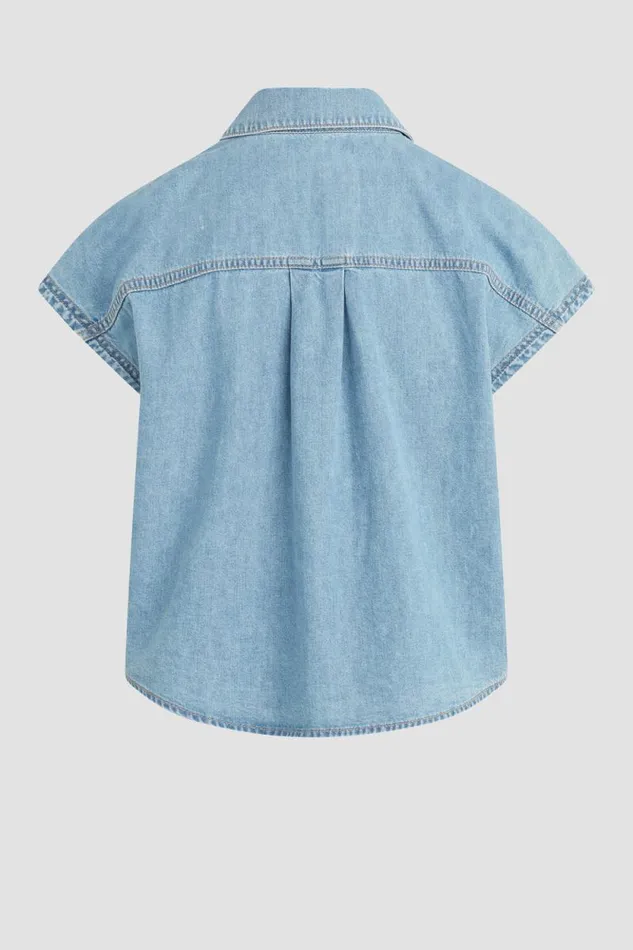 Tops and Sweaters Women Hudson Jeans Sleeveless Camp Shirt First Class
