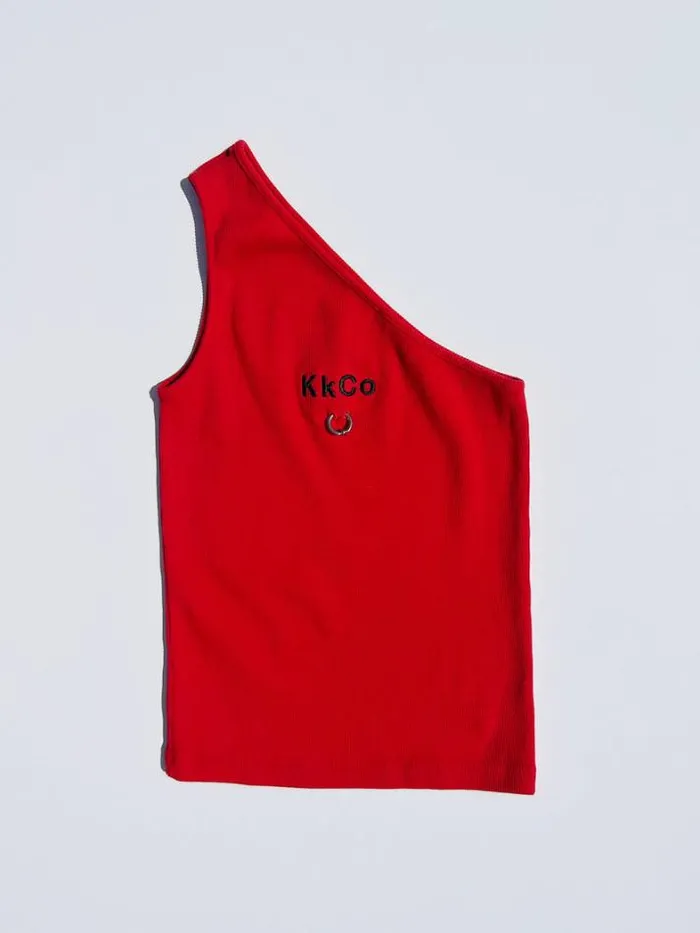 Tops Shop Lisa Says Gah Asymetrical Rib Tank
