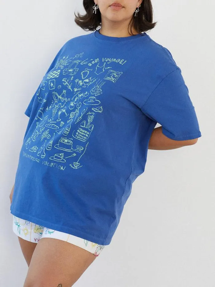 Tops Shop Lisa Says Gah Bon Voyage Tee