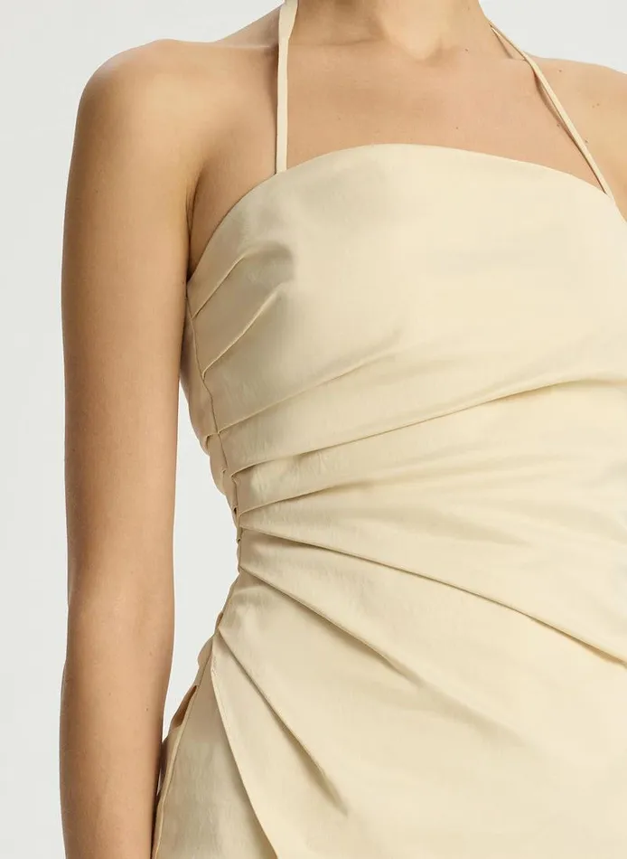 Tops Women ALC Charlotte Sateen Halter Top Beige