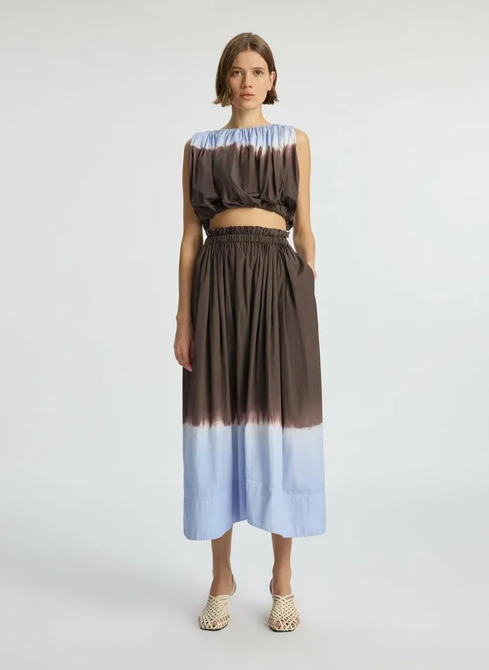 Tops Women ALC Nell Cropped Dip Dye Top Sky Bluefudge