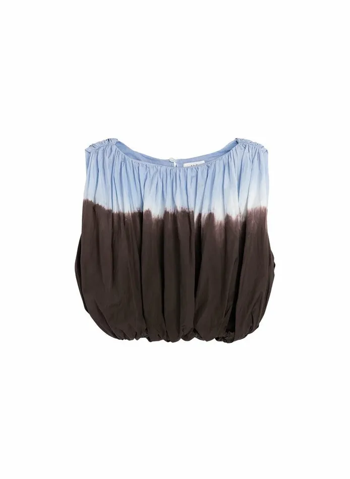 Tops Women ALC Nell Cropped Dip Dye Top Sky Bluefudge