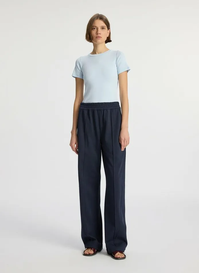 Tops Women ALC Paloma Cotton Rib Baby Tee Ice Blue