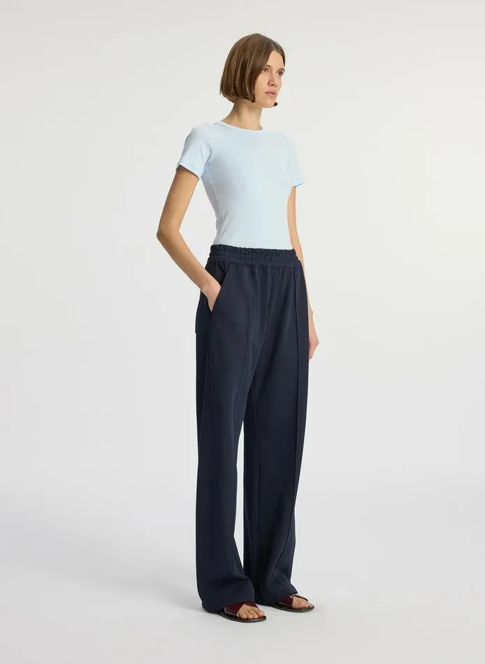 Tops Women ALC Paloma Cotton Rib Baby Tee Ice Blue