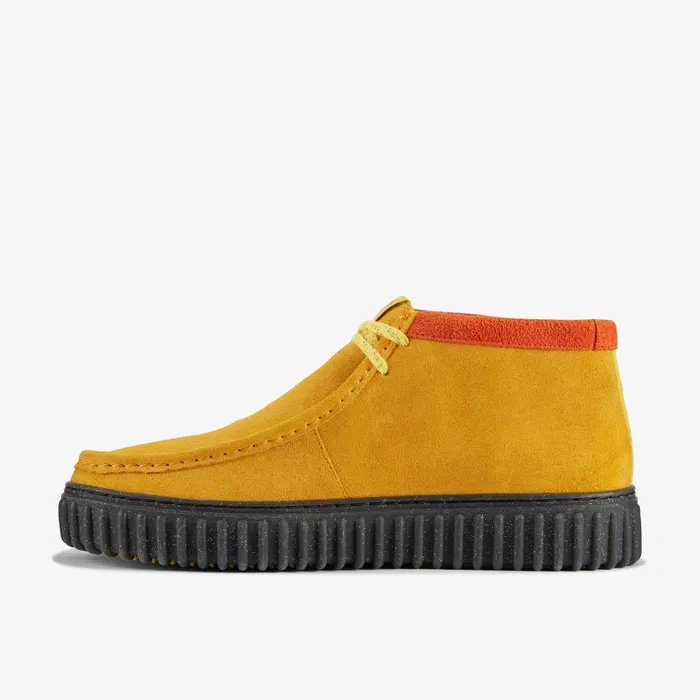 Torhill Explore X Pokmon Yellow Suede WomenMen Clarks Boots and Booties