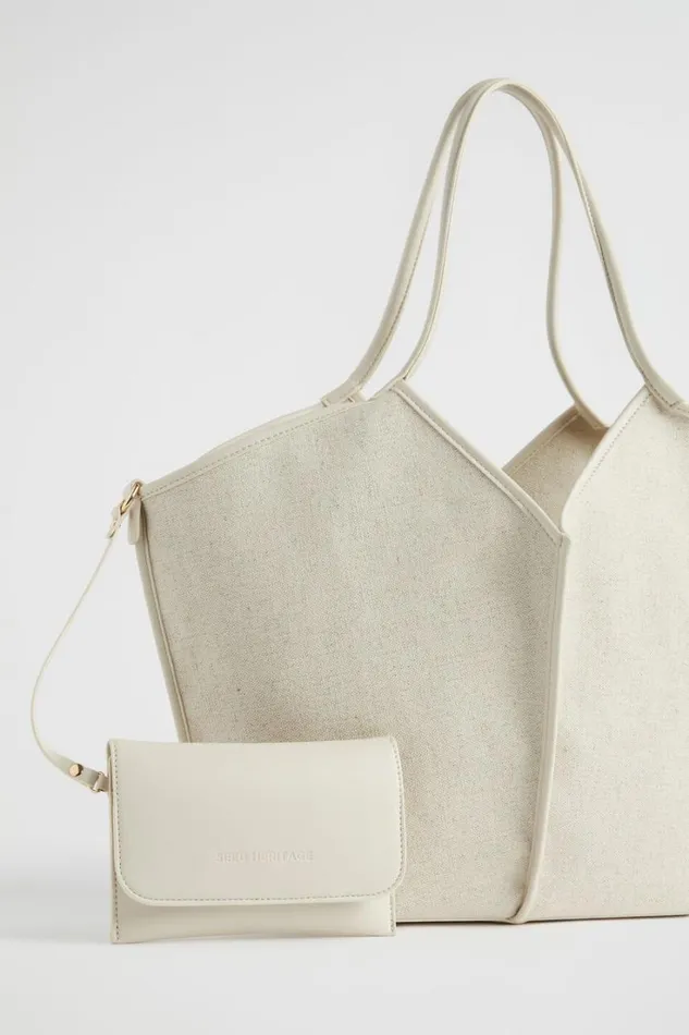 Tote Bags Woman Seed Heritage Canvas Tote Stone